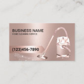 ハウスクリーニングバラ金ゴールドカーペットクリーニングハウスキープ 名刺 (正面)