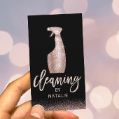 ハウスクリーニングバラ金ゴールドタイポグラフィハウス保ズ 名刺