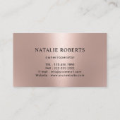 ハウスクリーニングパワー洗浄ハウスロゴバラ金ゴールド 名刺 (裏面)