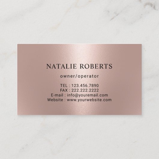 ハウスクリーニングパワー洗浄ハウスロゴバラ金ゴールド 名刺 (裏面)