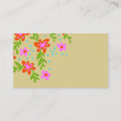 ハウスクリーニングフローラスプレーボトル 名刺 (裏面)