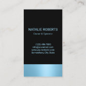 ハウスクリーニングブルーモダンハウスキーピング 名刺 (裏面)