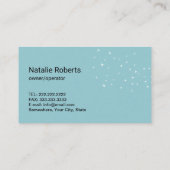 ハウスクリーニングプレーン羽毛ダスターハウスキーピング 名刺 (裏面)