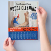 ハウスクリーニングプロフェッショナルティアシートプロモーション チラシ (手)