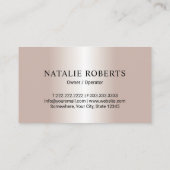 ハウスクリーニングプロフェッショナルバラ金ゴールドハウスキーピング 名刺 (裏面)