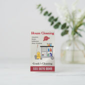 ハウスクリーニング🧼プロフェッショナルメイドサービス 名刺 (スタンド正面)