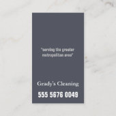 ハウスクリーニング🧼プロフェッショナルメイドサービス 名刺 (裏面)