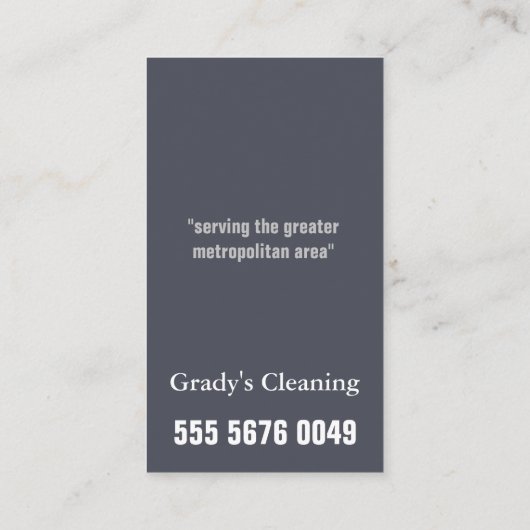 ハウスクリーニング🧼プロフェッショナルメイドサービス 名刺 (裏面)