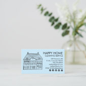 ハウスクリーニングホームサービスジャニカ魅力的ル 名刺 (スタンド正面)