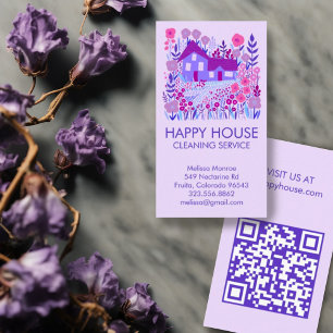 ハウスクリーニングホームサービスファームハウスQR 名刺