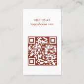 ハウスクリーニングホームサービスファームハウスQR 名刺 (裏面)