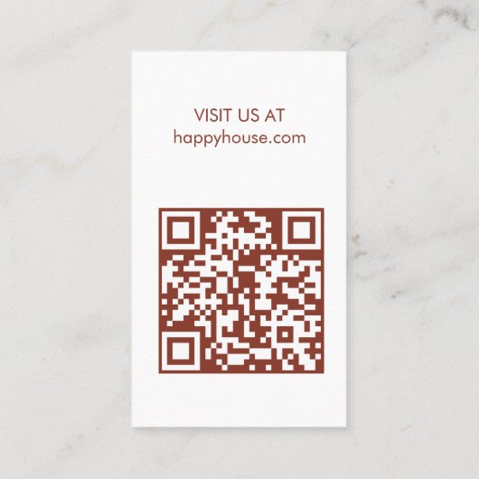 ハウスクリーニングホームサービスファームハウスQR 名刺 (裏面)