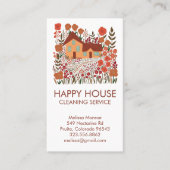 ハウスクリーニングホームサービスファームハウスQR 名刺 (正面)