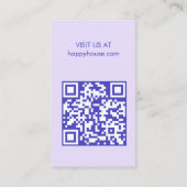 ハウスクリーニングホームサービスファームハウスQR 名刺 (裏面)