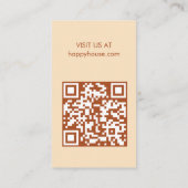 ハウスクリーニングホームサービスファームハウスQR 名刺 (裏面)