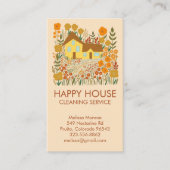 ハウスクリーニングホームサービスファームハウスQR 名刺 (正面)