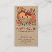 ハウスクリーニングホームサービスフローラファームハウスクラフト 名刺 (正面)