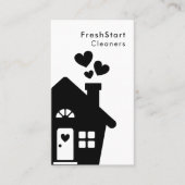 ハウスクリーニングホームサービスミニマルシンプル 名刺 (正面)
