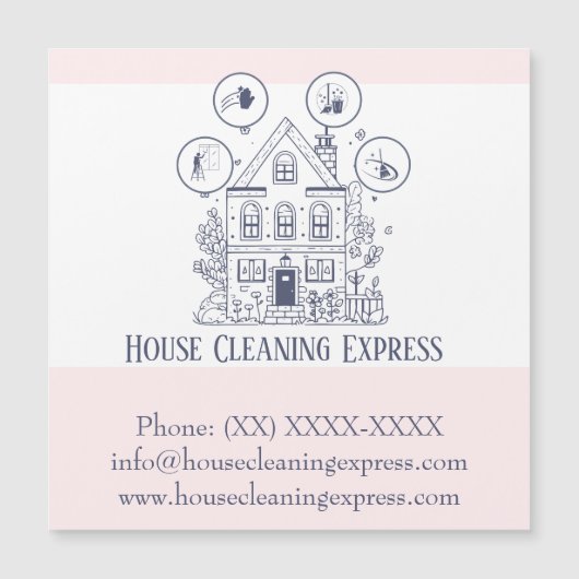 ハウスクリーニングホームサービス魅力的ビジネスカー (正面)