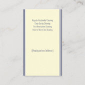 ハウスクリーニングホームサービス魅力的ビジネスカー 名刺 (裏面)