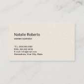 ハウスクリーニングマジカルフェザーダスターハウスキーピング 名刺 (裏面)