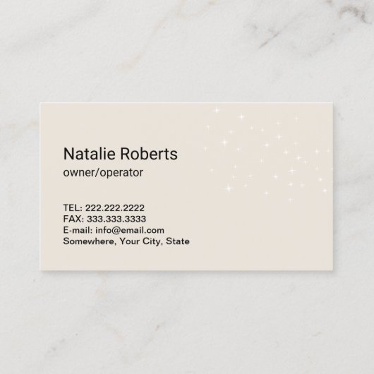 ハウスクリーニングマジカルフェザーダスターハウスキーピング 名刺 (裏面)