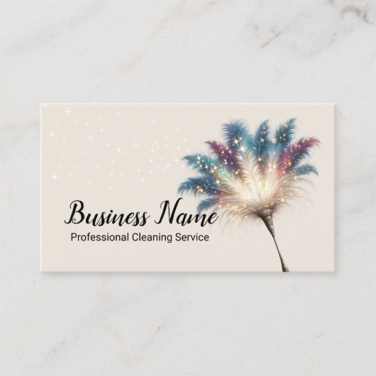 ハウスクリーニングマジカルフェザーダスターハウスキーピング 名刺 (正面)