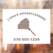 ハウスクリーニングメイドサービスカスタム羽毛ダスター ウィンドウサイン (シート2)