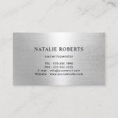 ハウスクリーニングメイドサービスシルバーハウスキーピング 名刺 (裏面)