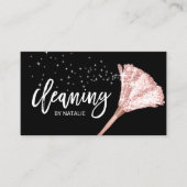 ハウスクリーニングメイドサービスバラ金ゴールドダスター 名刺 (正面)