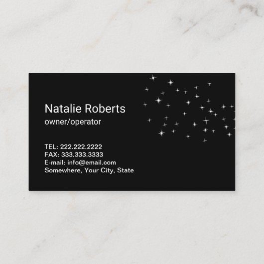 ハウスクリーニングメイドサービスフローラ羽毛ダスター 名刺 (裏面)