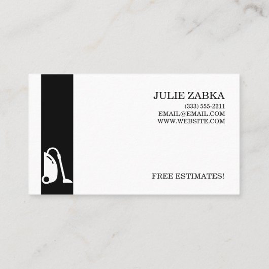 ハウスクリーニングメイドサービス 名刺 (裏面)