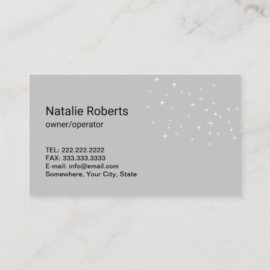 ハウスクリーニングメイドフェザーダスターハウスキーピング 名刺 (裏面)