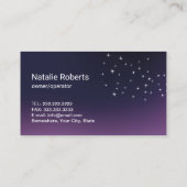 ハウスクリーニングメイドフェザーダスターパープル 名刺 (裏面)