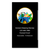 ハウスクリーニングモダンシンプル マグネット名刺 (正面縦)