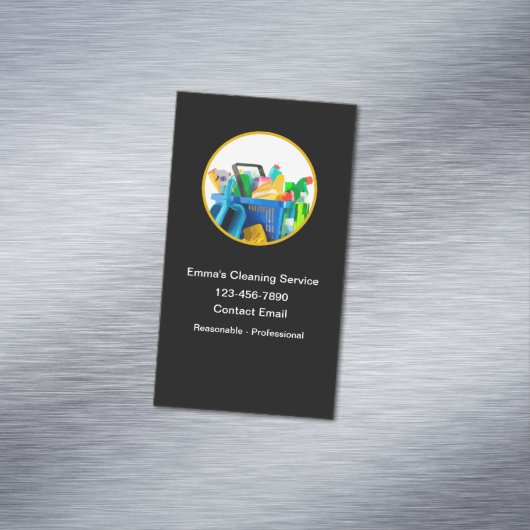 ハウスクリーニングモダンシンプル マグネット名刺 (インサイチュ)