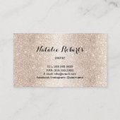 ハウスクリーニングモダンティール(緑がかった色)&金ゴールドメイドサービス 名刺 (裏面)