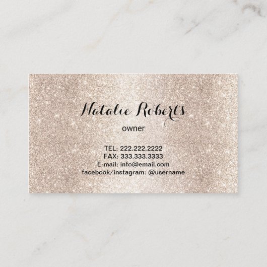 ハウスクリーニングモダンティール（緑がかった色）&金ゴールドメイドサービス 名刺 (裏面)