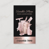 ハウスクリーニングモダンバラ金ゴールドハウスキーピング 名刺 (正面)