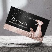 ハウスクリーニングモダンバラ金ゴールドフローラスプレーブラック 名刺