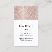 ハウスクリーニングラグジュアリーバラ金ゴールドスプレークリーナー 名刺 (裏面)