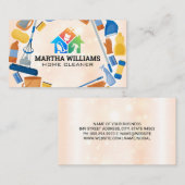 ハウスクリーニングロゴ | クリーナー装置 名刺 (正面/裏面)