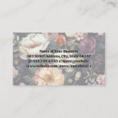 ハウスクリーニングロゴ |フローラ背景 名刺 (裏面)