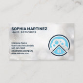 ハウスクリーニングロゴ 名刺 (正面)