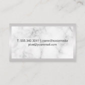 ハウスクリーニングロゴ |大理石名刺 名刺 (裏面)