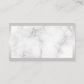 ハウスクリーニングロゴ | 大理石 | 金属縁ど 名刺 (裏面)