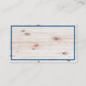 ハウスクリーニングロゴ |木製ボード 名刺 (裏面)