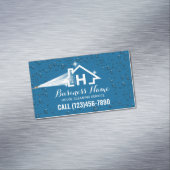 ハウスクリーニング圧力洗浄モノグラムロゴ マグネット名刺 (インサイチュ)