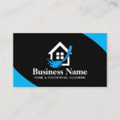 ハウスクリーニング家政婦メイドカスタムロゴ 名刺 (正面)