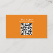 ハウスクリーニング業者 QRコード 名刺 (裏面)